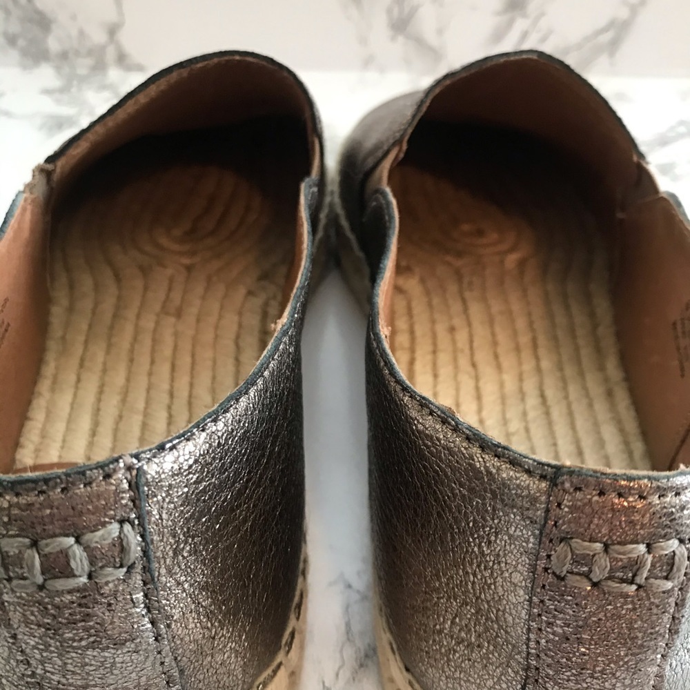 Frye Isbel Espadrilles metallic leather 9 bronze flat comfort - Picture 9 of 10